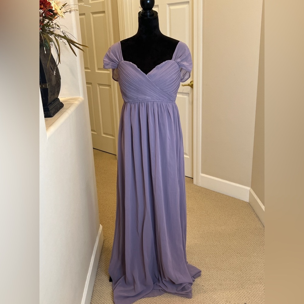 Elegant Lavender Chiffon Gown size L